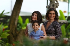 Juana Moura com os filhos Maria Luiza e Artur -