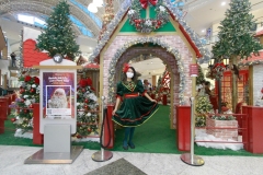 A praça de eventos no Shopping Tacaruna está com uma decoração linda, pronta para receber o público - Foto: Rômulo Chico/DP Foto