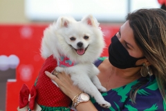 Gigi e sua dona, Márcia, curtindo o momento juntas no Espaço Pet - Foto: Rômulo Chico/DP Foto