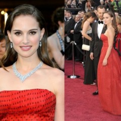 Looks: Vermelho e branco no tapete do Oscar