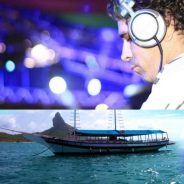 Leo Loyo toca em balada a bordo em Noronha