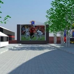 A megaestrutura do Sport Fan Fest