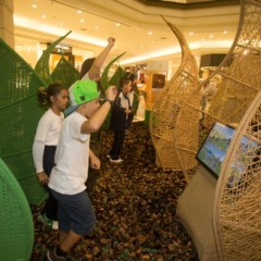 Exposição interativa sobre a natureza brasileira em cartaz no Shopping RioMar