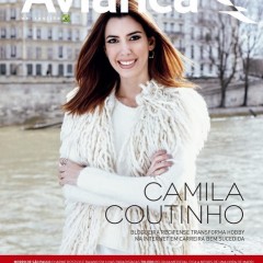 Camila Coutinho é capa da revista Avianca