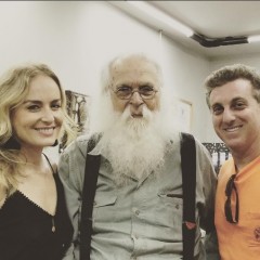 Angélica e Luciano Huck visitam Francisco Brennand