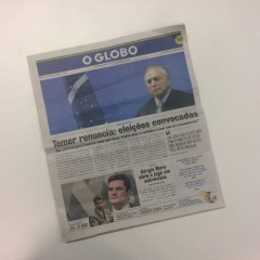 Edição falsa de O Globo anuncia renúncia de Temer e fechamento da Veja