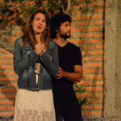 Letícia Birkheuer se emociona no primeiro ensaio para a Paixão de Cristo de Nova Jerusalém