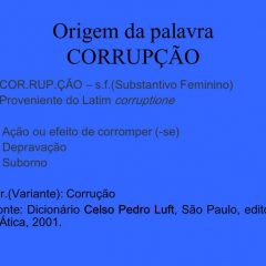 Corrupção preocupa os brasileiros