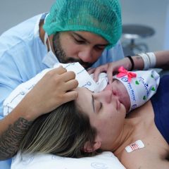 Projota anuncia nascimento da primeira filha, Marieva