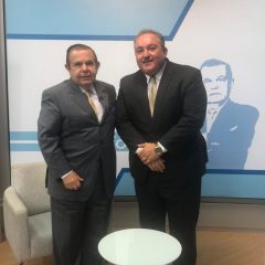 Secretário André Longo hoje na TV Tribuna