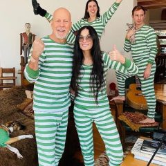 Bruce Willis e Demi Moore combinam pijamas e passam quarentena juntos