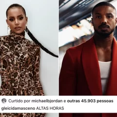 Michael B. Jordan curte fotos da ex-BBB Gleici Damasceno e agita a web