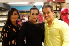 Andréa Danzi, a proprietária Patricia Danzi e George Case. Crédito: Marlon Diego/Esp.DP