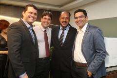 Helio Calábria, Rodrigo Pinto, Flavio Reis e Bruno Miranda . Crédito: Werig Silva
