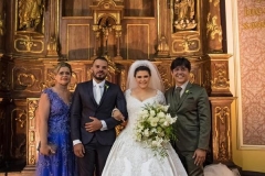 Casamento Andreza Ribeiro e Fagner Egídio na Igreja dos Manguinhos - Crédito: Bruna Leni/Divulgação