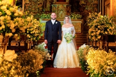 Os noivos Romildo Muniz e Fernanda Alencar