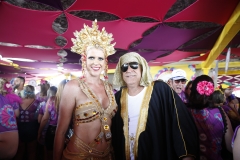 PE - Recife - 22/02/2020 - Blog JA - Rosa Freitas e Lincon no Camarote Balanca Rolha, no sabado de carnaval em Recife. Foto : Anderson Freire / Esp DP Foto