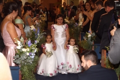 As daminhas Mariana Alves, Maria Julia e Marjorie