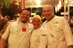Chefs Leandro Ricardo, Lucia Soares e Cezar Santos