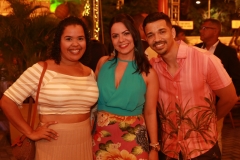 Juliana Moreira, Nathalie Cândido e Diogenes Dauster