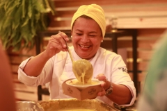 Lúcia Soares com bobó de camarão