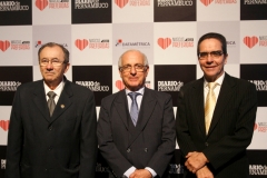 Vladimir Carvalho, presidente do TRF, Carlos Rebelo, corregedor do TRF e Maurício Rands - Bruna Costa Esp. DP FOTO