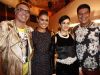 Nestor Madenis, a atriz Paloma Bernardi, Andrea Albuquerque e Marcos Sales.