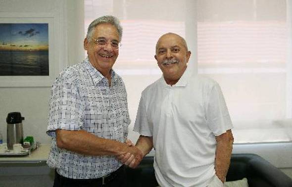 Os ex-presidentes FHC e Lula - Crédito:RICARDO STUCKERT/INSTITUTO LULA 