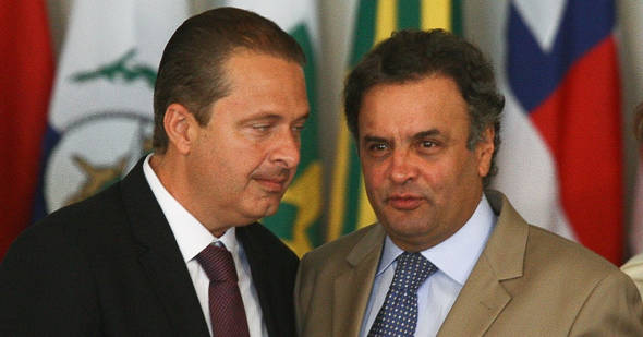 Os presidenciáveis Eduardo Campos e Aécio Neves  - Foto: Blog do Tato/Reprodução