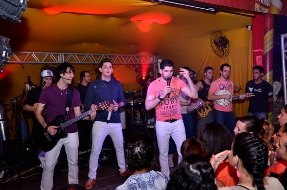 A banda Só na Marosidade participou do agito - Crédito: