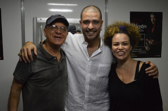 Diogo Nogueira, Wellington Lima e Ticiana Pacheco. Crédito: Felipe Souto Maior / Divulgação