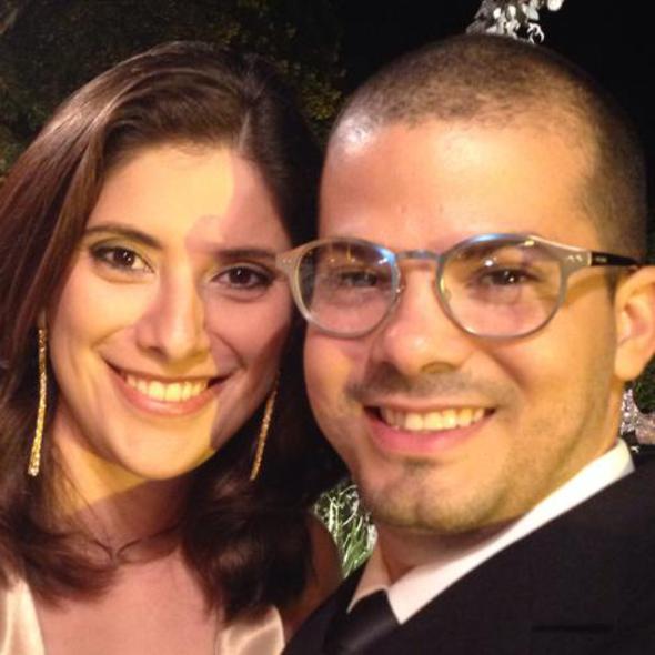 Paula Caldas e Thiago Arnaud se casam hoje. Crédito: Arquivo pessoal