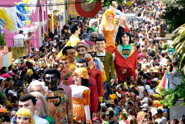 Desfile dos bonecos gigantes de Olinda. Crédito: Inês Campelo/DP