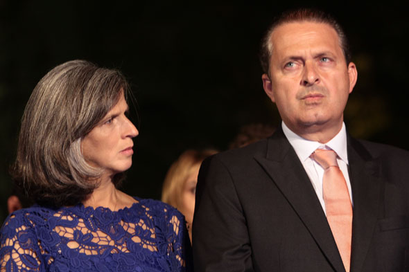 Renata e Eduardo Campos - Crédito: Nando Chiappetta/DP/D.A Press