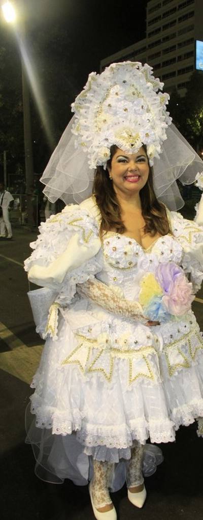 Fabiana Karla, no desfile da Mocidade/Reprodução