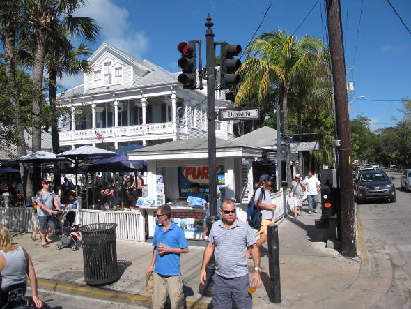 Lojas no centro de Key West