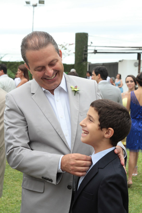 Eduardo Campos com o filho Jose - Credito: Nando Chiappetta/DP/D.A Press