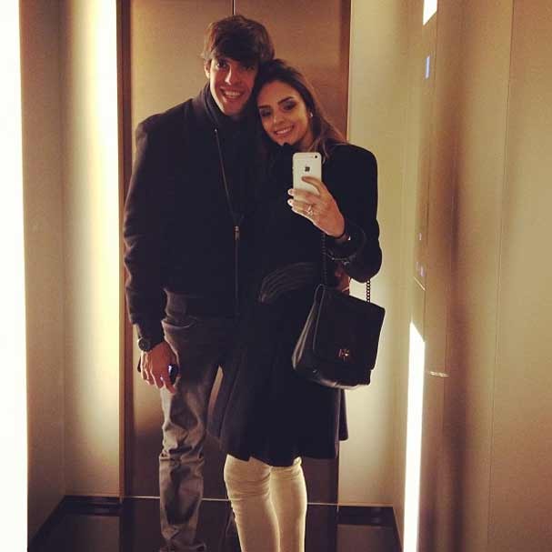 Kaká e Caroline Celico Crédito: Instagram