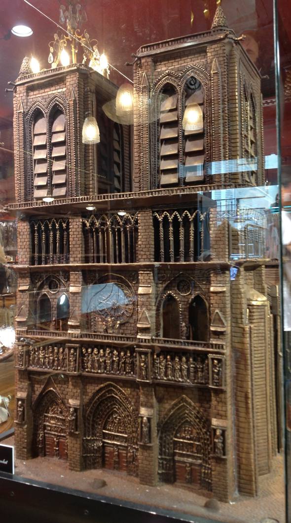 Outro detalhe da Notre Dame de chocolate
