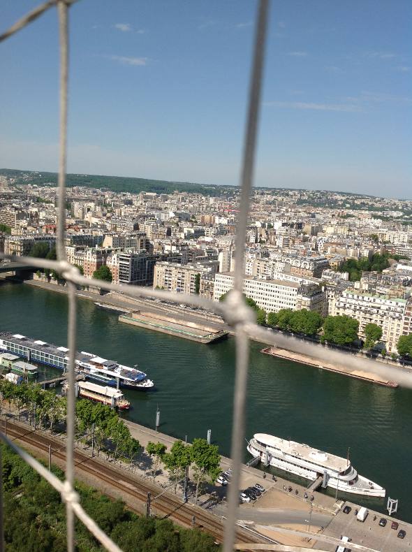 O rio Sena visto do alto
