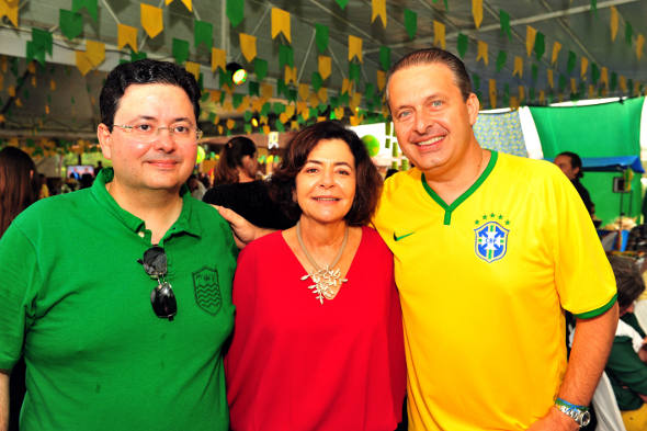 Antonio Campos, Ana Arraes e Eduardo Campos