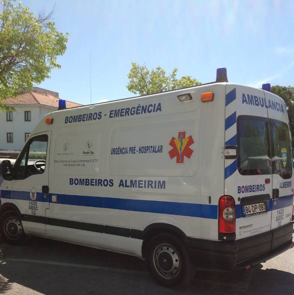 Ambulâncias de várias cidades para atendimento em Fátima