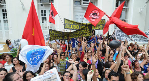 Professores do Recife em greve/DP