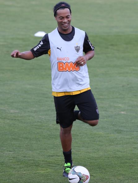 Ronaldinho Gaúcho foi convocado pelo Papa Francisco para os Jogos da Paz. Crédito: Rodrigo Clemente/EM/D.A Press
