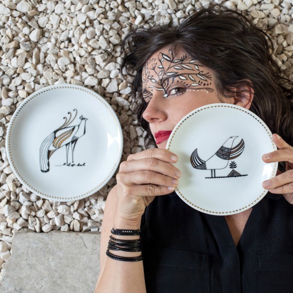 Joana Lira assina coleção exclusiva de porcelana