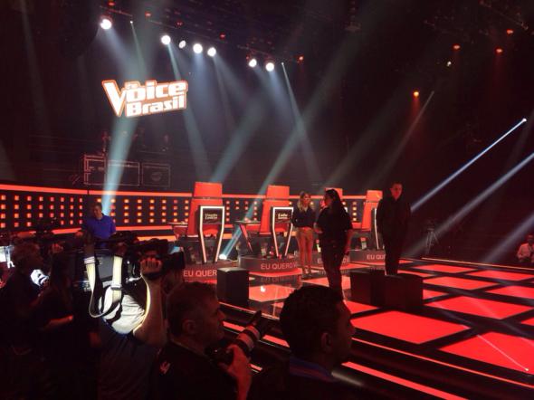 Cenário do The Voice Brasil. Crédito: Thayse Boldrini / DP / D.A Press