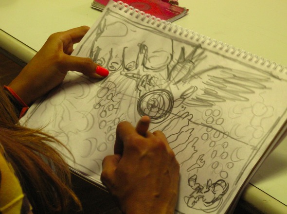 A oficina é voltada pra o publico infantojuvenil. Créditos: Divulgação/ Caixa Cultural do Recife