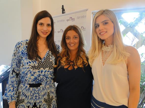 Cecília Monteiro, Rê Souza e Daniela Dias. Crédito: Divulgação