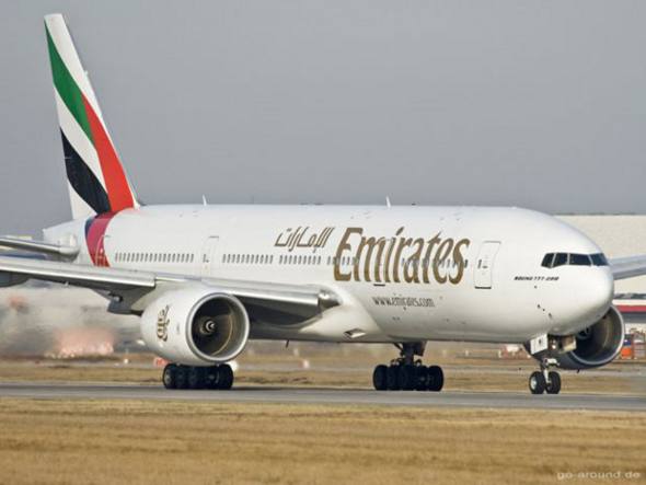 Avião da Emirates/Divulgação