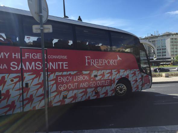O ônibus do Freeport